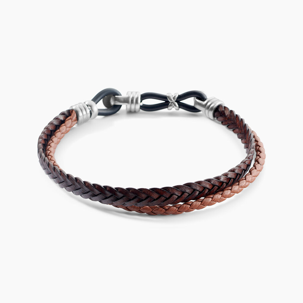 Bracelet Jourdan Colibri Acier Argent&eacute; - Bracelets cuir Homme | Marc Orian