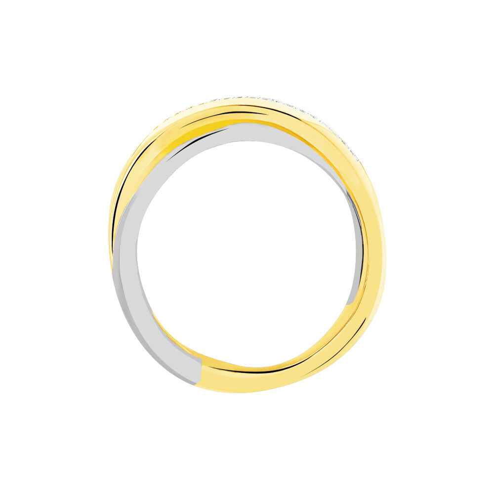 Bague Andrette Or Bicolore Diamant - Bagues pierres précieuses Femme | Marc Orian
