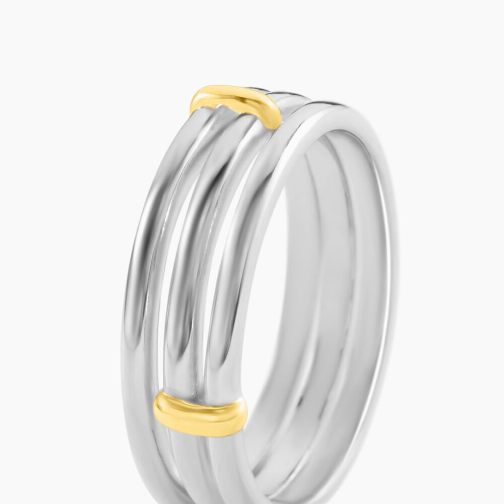 Bague Poly Argent Blanc - Bijoux fantaisie Femme | Marc Orian