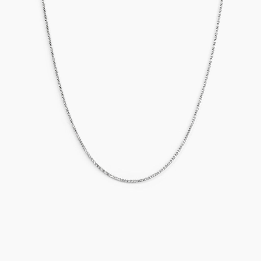 Chaîne Imad Maille Gourmette Or Blanc - Chaines Famille | Marc Orian