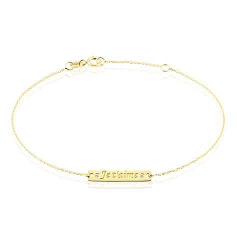 Bracelet Or Jaune Morrigaine Oxydes De Zirconium - Bracelets chaînes Femme | Marc Orian