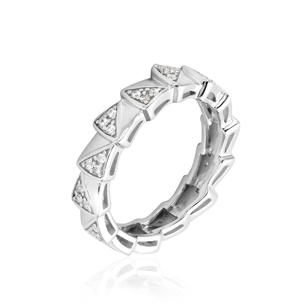 Bague Nevada Argent Blanc Oxyde De Zirconium - Bijoux fantaisie Femme | Marc Orian