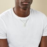 Pendentif Elisandre Argent Blanc - Bijoux personnalis&eacute;s Homme | Marc Orian