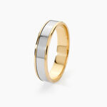 Alliance Hevan Ruban Or Bicolore - Alliances duo Unisex | Marc Orian