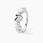 Bague Hearten Argent Blanc - Bijoux fantaisie Femme | Marc Orian