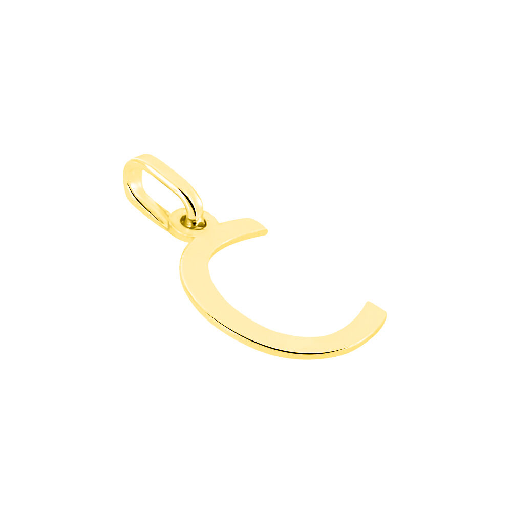 Pendentif Ionia Lettre Or Jaune - Pendentifs Famille | Marc Orian