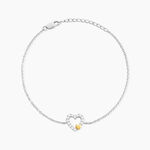 Bracelet Sorya Or Jaune Argent Blanc Oxyde De Zirconium - Bracelets cha&icirc;nes Femme | Marc Orian