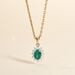 Pendentif Vladimir Or Jaune Emeraude Diamants - Pendentifs Femme | Marc Orian