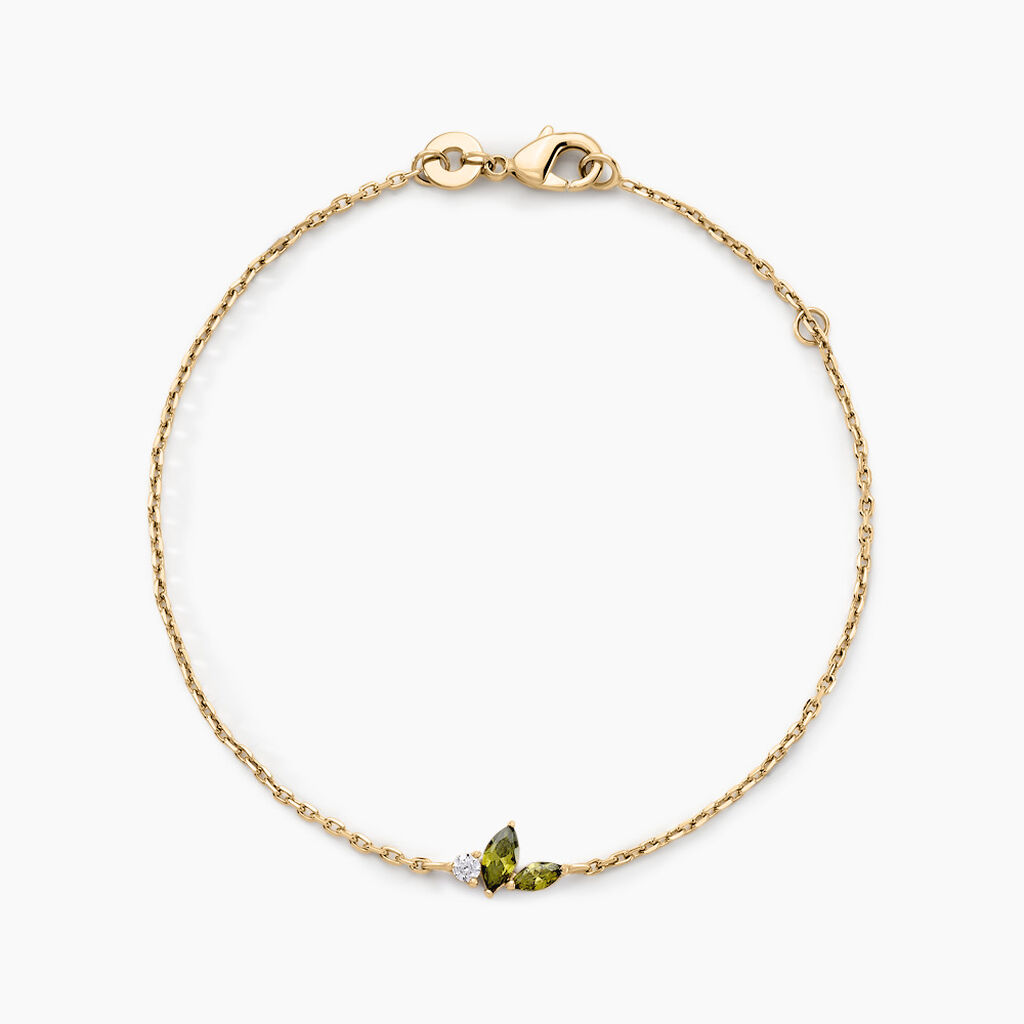 Bracelet Paulia Plaqu&eacute; Or Jaune Oxyde De Zirconium - Bracelets fantaisie Femme | Marc Orian