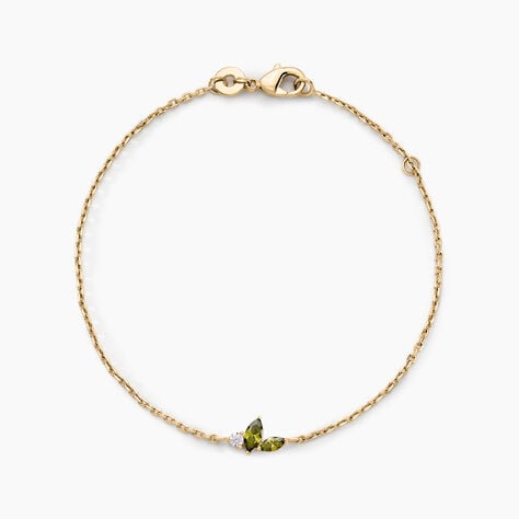 Bracelet Paulia Plaqu&eacute; Or Jaune Oxyde De Zirconium - Bracelets fantaisie Femme | Marc Orian