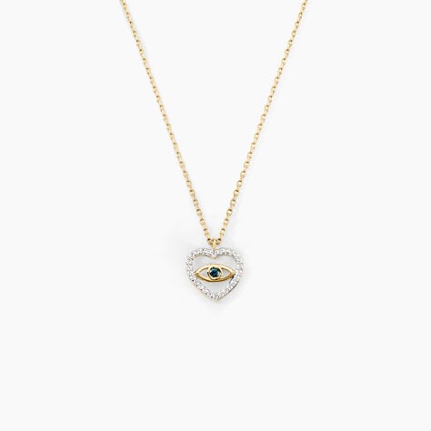 Collier Katriona Or Jaune Topaze Oxyde De Zirconium - Colliers avec pierres Femme | Marc Orian