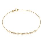 Bracelet Or Jaune Mercy Oxyde De Zirconium - Bracelets cha&icirc;nes Femme | Marc Orian