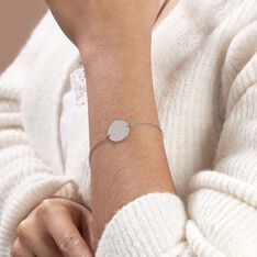 Bracelet Salematou Argent Blanc - Bracelets chaînes Femme | Marc Orian