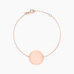 Bracelet Pastille Gravable Or Rose - Bracelets Medailles Femme | Marc Orian