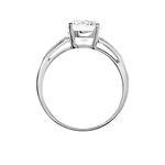 Solitaire Or Blanc Oxyde De Zirconium - Solitaires Femme | Marc Orian