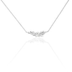 Collier Cesarine Argent Blanc Oxyde De Zirconium - Sélection Bohème Femme | Marc Orian