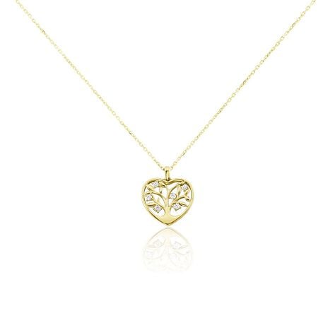 Collier Or Jaune Shantelle Oxyde De Zirconium - Colliers avec pierres Femme | Marc Orian