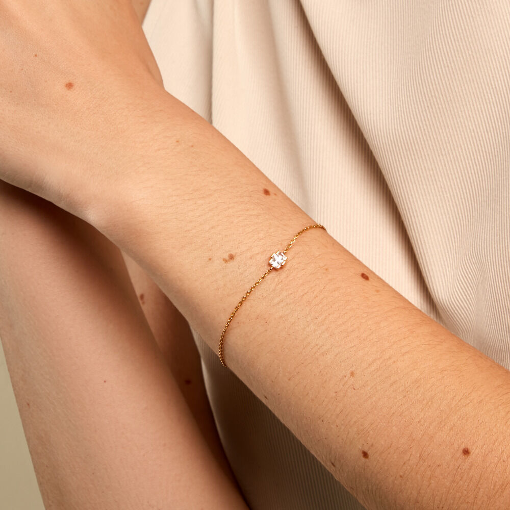 Bracelet Isoria Plaqu&eacute; Or Jaune Oxyde De Zirconium - Bracelets fantaisie Femme | Marc Orian