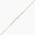 Bracelet Cinthya Argent Dor&eacute; A L'Or 750/1000 Oxyde De Zirconium - Bracelets cha&icirc;nes Femme | Marc Orian