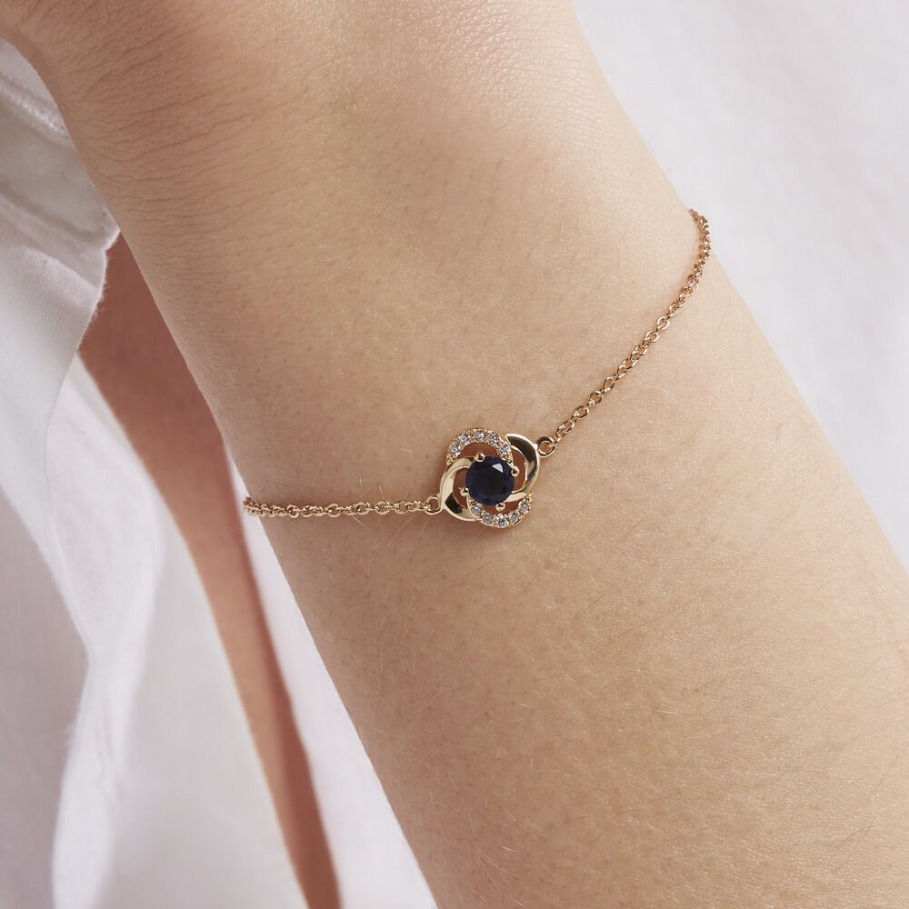 Bracelet Jaana Plaqué Or Jaune Verre Oxyde De Zirconium - Bracelets chaînes Femme | Marc Orian