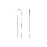 Boucles D'oreilles Pendantes Garsha Argent Blanc Oxyde De Zirconium - Pendantes Femme | Marc Orian