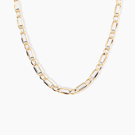 Collier Danae Plaquette Or Bicolore - Chaines Homme | Marc Orian