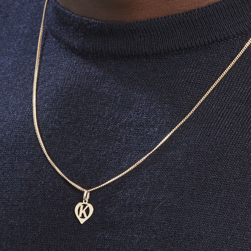 Pendentif Eudocie Coeur Lettre Or Jaune - Pendentifs Famille | Marc Orian