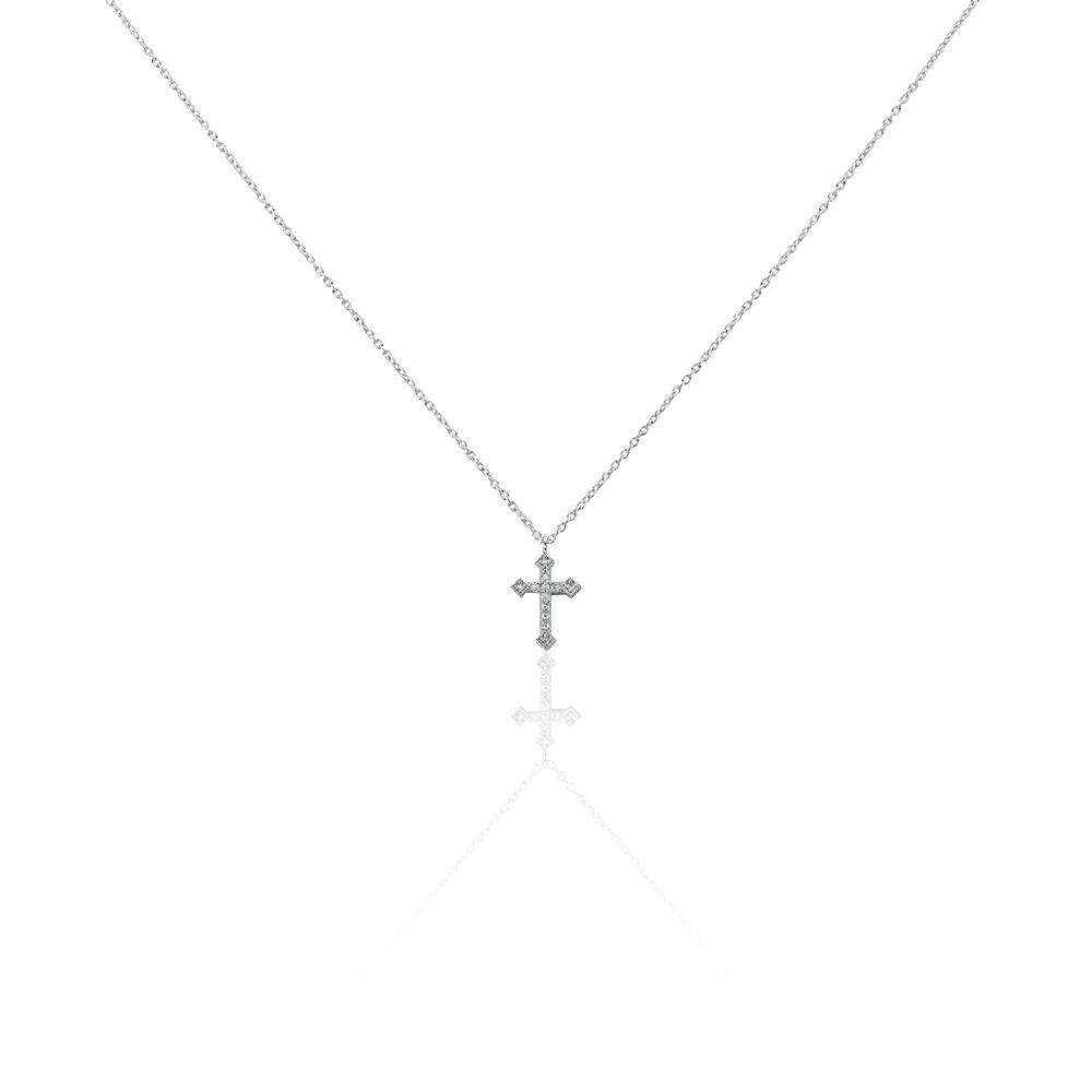 Collier Angel Argent Blanc Oxyde De Zirconium - Colliers avec pierres Femme | Marc Orian