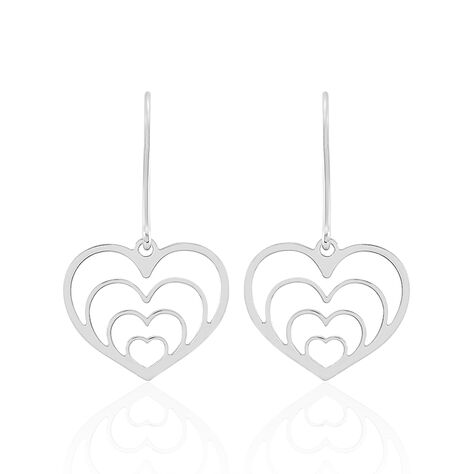 Boucles D'oreilles Pendantes Naleen Argent Blanc - Pendantes Femme | Marc Orian