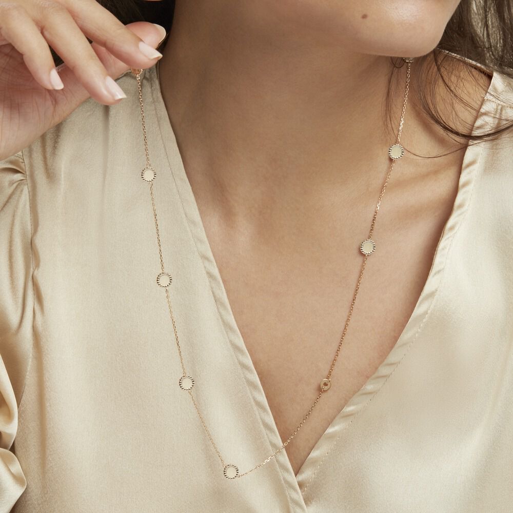 Collier Sautoir Priska Plaqué Or Jaune - Sautoirs Femme | Marc Orian