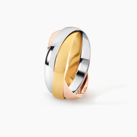 Alliance Entrelacee Ruban Plat Or Tricolore - Alliances duo Unisex | Marc Orian