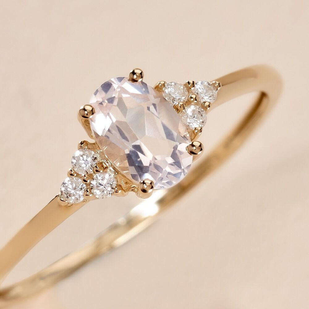 Bague Diapre Or Jaune Quartz Oxyde De Zirconium - Bagues avec pierre Femme | Marc Orian