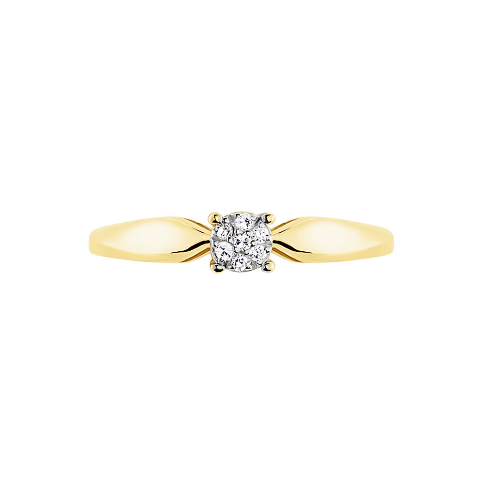 Bague Louisanna Or Jaune Diamant - Parures de mariage Femme | Marc Orian