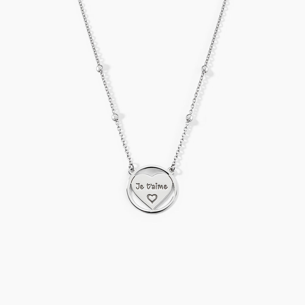 Collier Argent Blanc Akosua - Colliers fantaisie Femme | Marc Orian