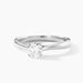 Bague Vicoeuria Ld Platine Blanc Diamant Synth&eacute;tique - Solitaires Femme | Marc Orian