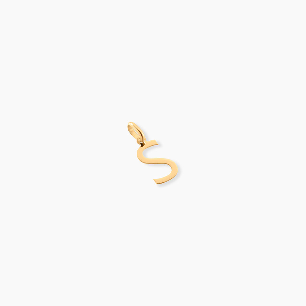 Pendentif Ionia Lettre Or Jaune - Pendentifs Famille | Marc Orian