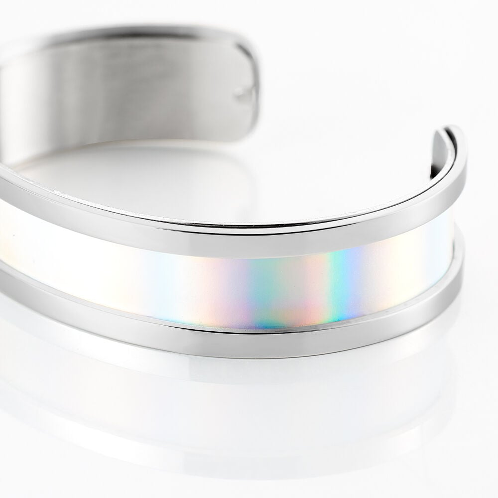 Bracelet Jonc Kayssi Acier Blanc - Bracelets joncs Femme | Marc Orian