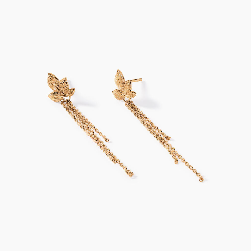 Boucles D'oreilles Pendantes Althea Plaqu&eacute; Or Dor&eacute; - Pendantes Femme | Marc Orian