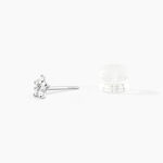 Boucles D'oreilles Puces Elais Etoile Or Blanc Oxyde De Zirconium - Puces Famille | Marc Orian