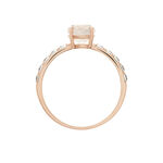 Bague Or Rose Monroe Quartz Oxydes De Zirconium - Bagues avec pierre Femme | Marc Orian