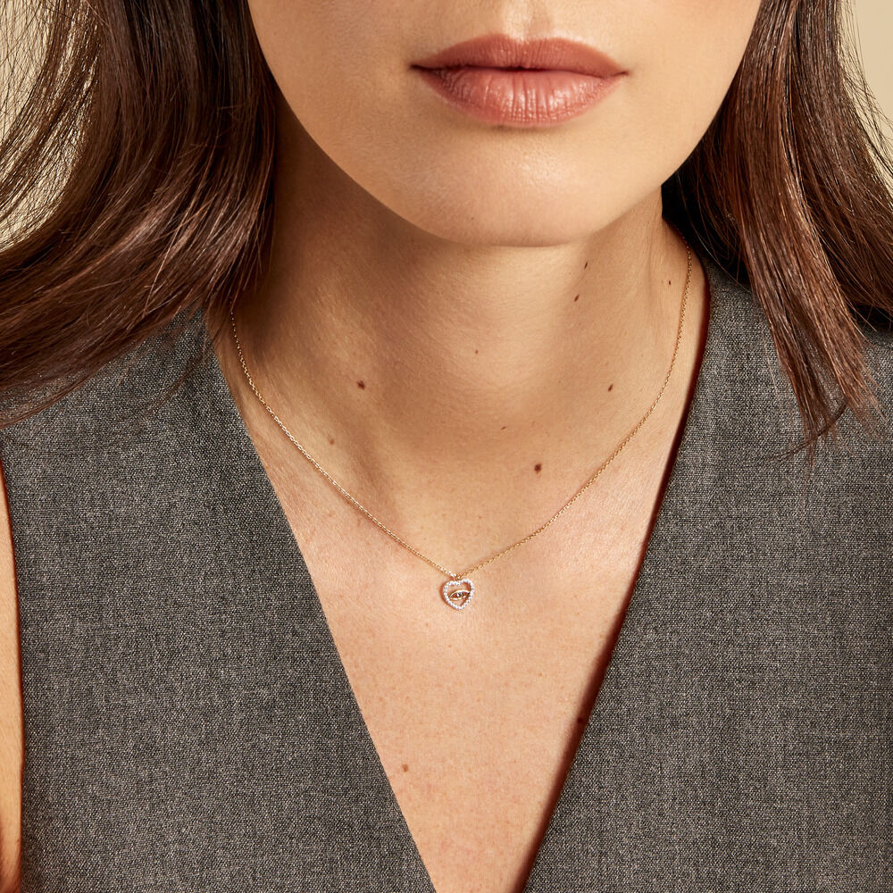 Collier Katriona Or Jaune Topaze Oxyde De Zirconium - Colliers avec pierres Femme | Marc Orian