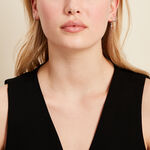 Cr&eacute;oles D&eacute;pareill&eacute;es Suri Argent Blanc Oxyde De Zirconium - Bijoux fantaisie Femme | Marc Orian