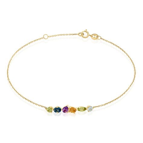 Bracelet Hortense Or Jaune Topaze Péridot - Bracelets chaînes Femme | Marc Orian