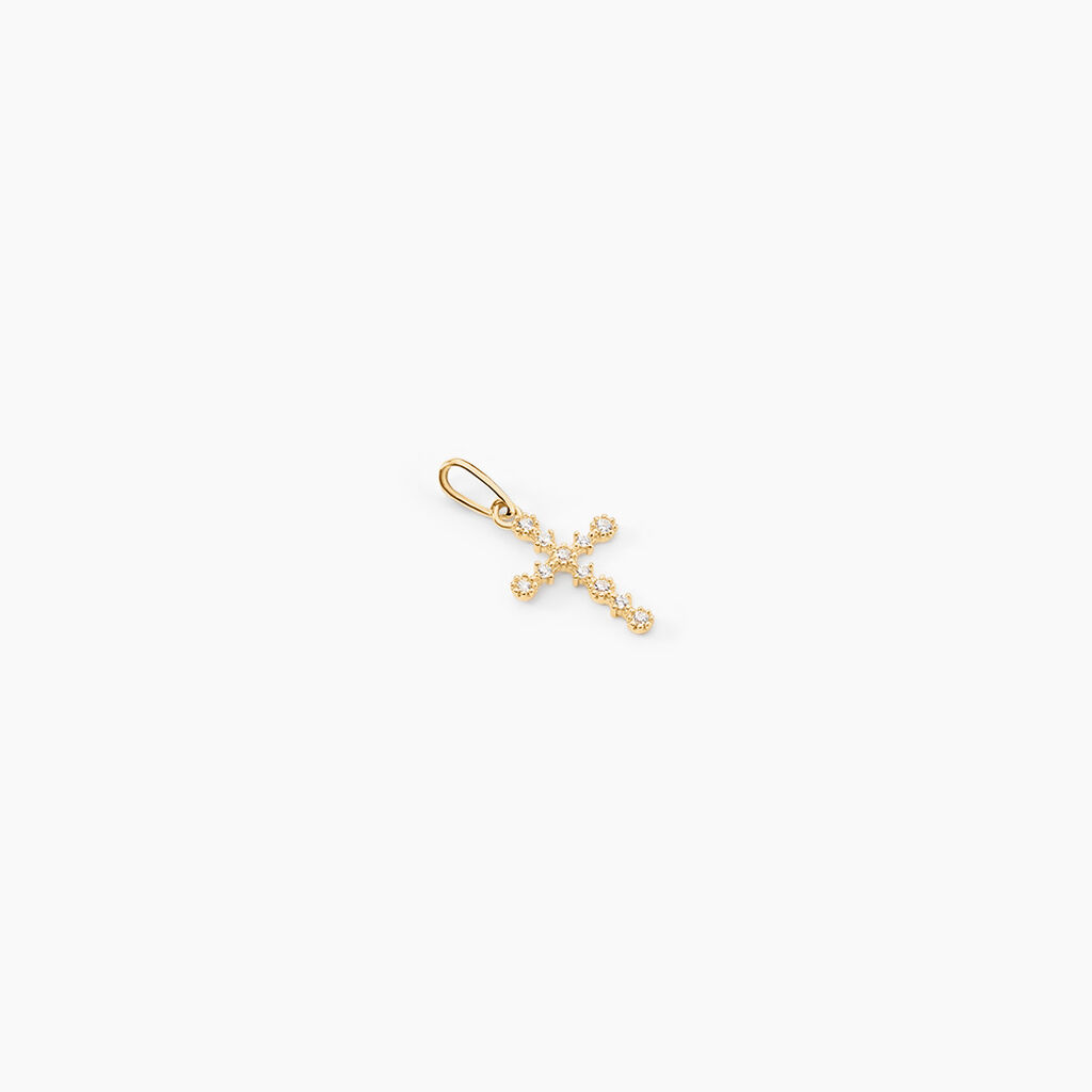 Pendentif Or Jaune Lucinien Oxyde De Zirconium - Pendentifs Femme | Marc Orian