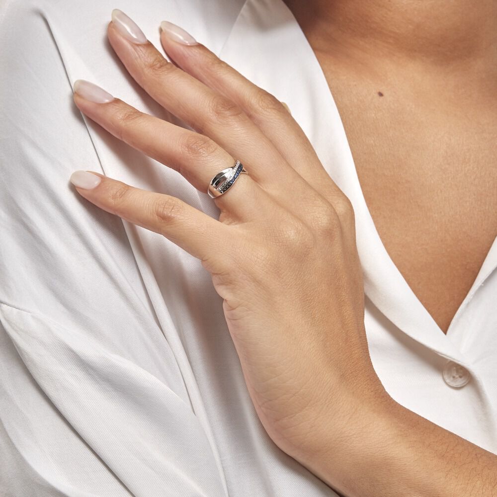 Bague Martika Or Blanc Saphir Diamant - Bagues vintage Femme | Marc Orian