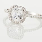 Bague Adrienne Or Blanc Oxyde De Zirconium - Solitaires Femme | Marc Orian