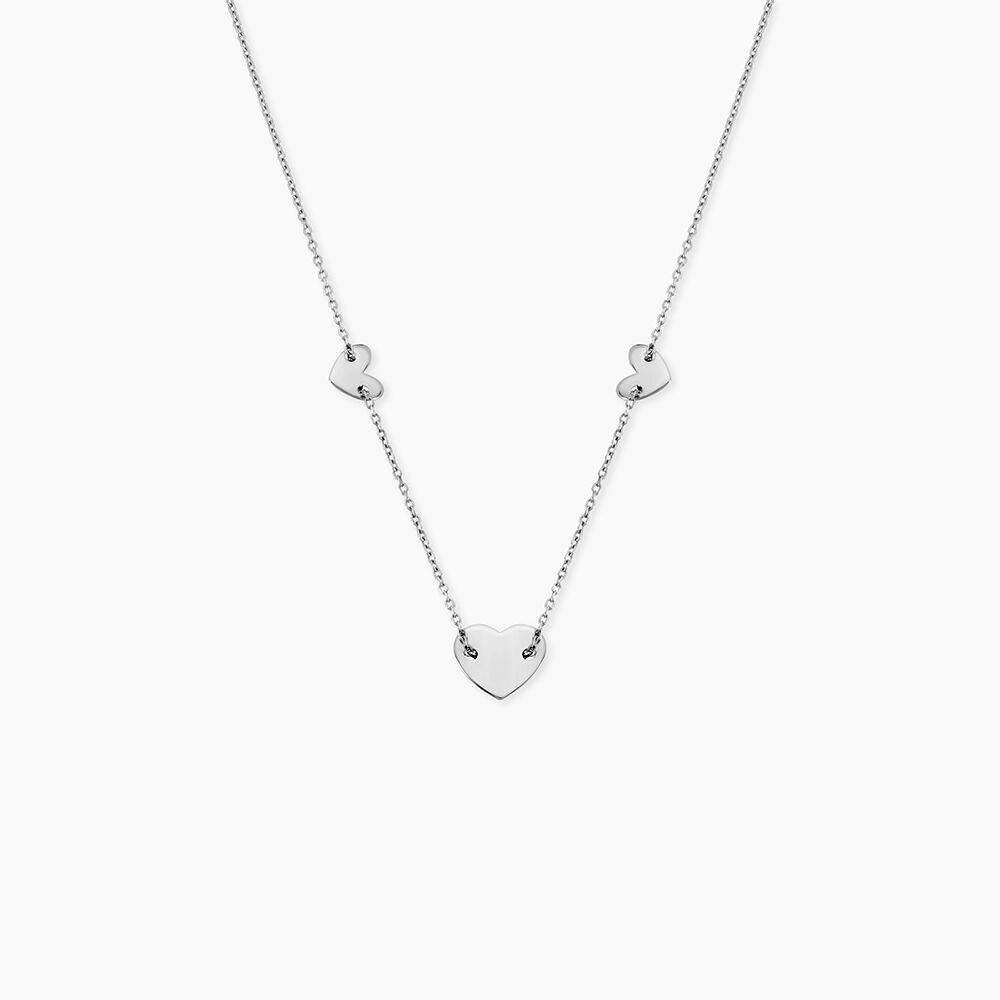 Collier Hearten Argent Blanc - Colliers fantaisie Femme | Marc Orian
