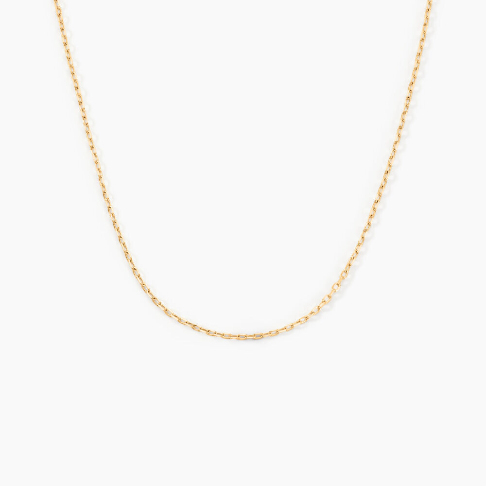 Chaîne Igoa Maille Forçat Diamantee Or Jaune - Colliers ras du cou Femme | Marc Orian