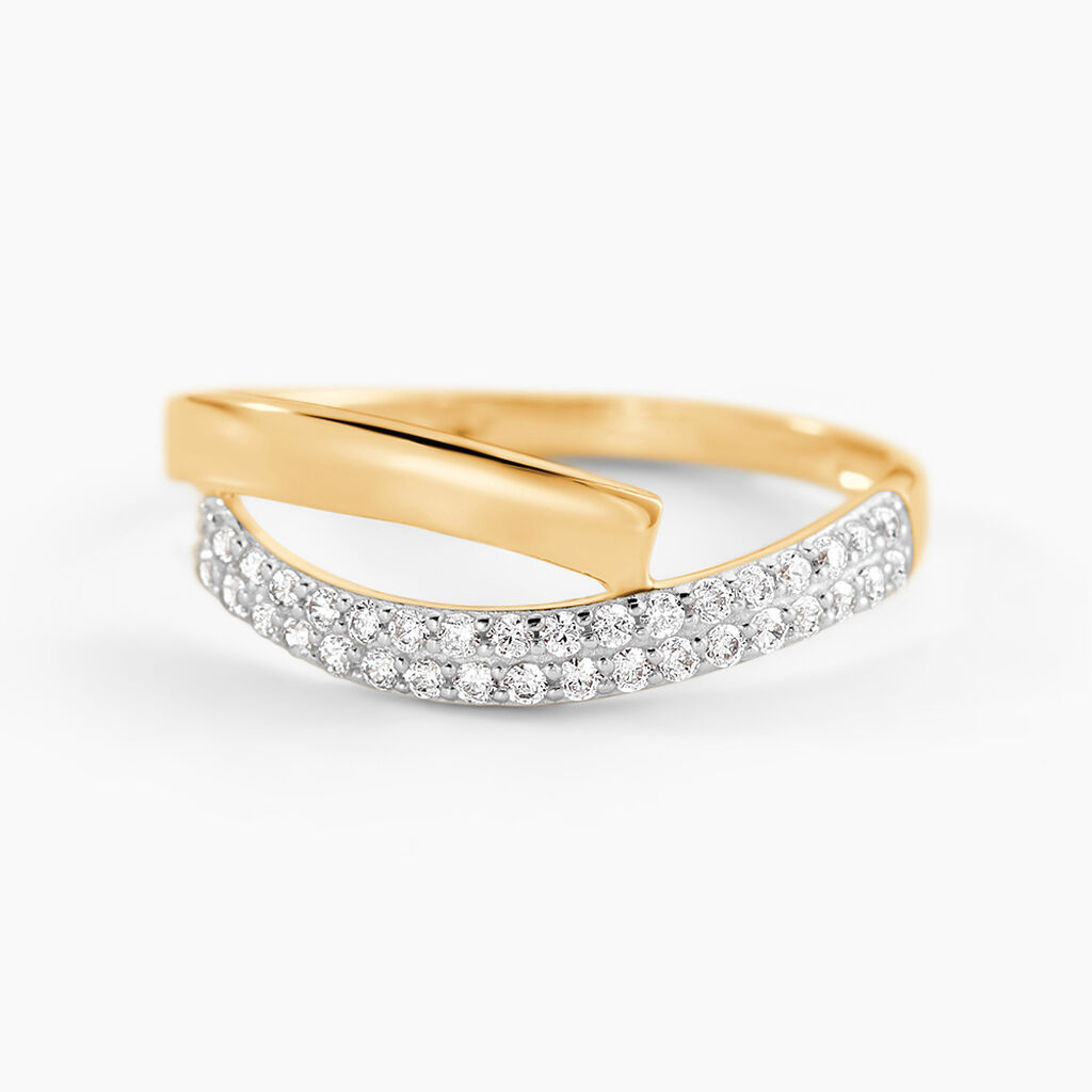 Bague Vero Or Jaune Oxyde De Zirconium - Bagues avec pierre Femme | Marc Orian