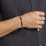 Bracelet Boules Acier Gris Laloun - Bracelets cha&icirc;nes Homme | Marc Orian